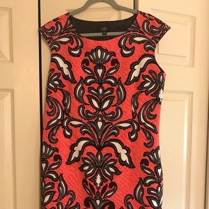 ❤️ ILE New York shift dress Sz. 14 NWOT. Silky/dressy!  Slimming design!